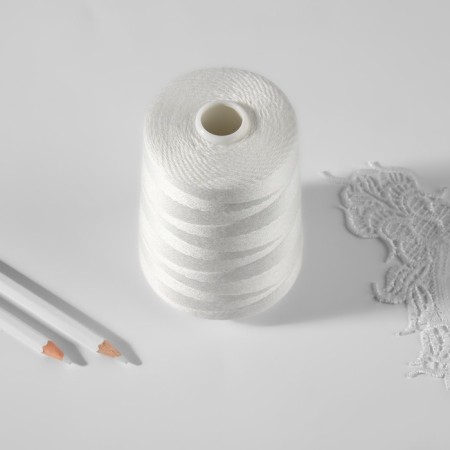 Threads 210LSh, 1000 m, white color No. 001-2