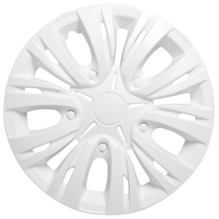 Wheel caps 15 "Lyon", Bely, Karbon, 2 pcs Airline AWCC-15-03-1