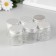 Decor for creativity Glass "Jars with a lid" silver set 6 pcs 4.7x4.7x5 cm