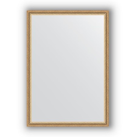Mirror in the baguette frame - twisted gold 28 mm, 48 x 68 cm, EvoForm