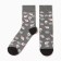 Socks men's snowflakes, cotton, color gray size 40-44