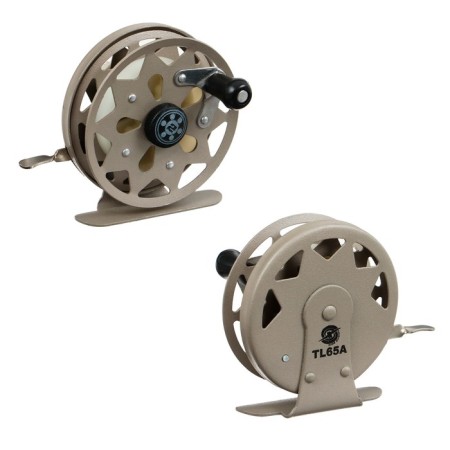 Inertial coil, metal, 2 bearings, diameter 6.5 cm, brown color, TL65A-6