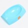 Plastic bowl 27 x 19 x 5.5 cm, blue