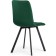 Stool on a metal frame chilli metal/velor, black/green 43.5x50x87.5 cm