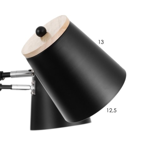 Chandelier "Irvina" 8he27 40W black 85x85x50cm-5
