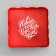 Cookie box, confectionery packaging, "miracles time", 12 x 12 x 3 cm, new year