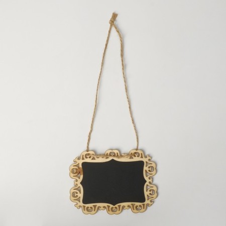 Cretaceous price tag "suspended" 9 × 11, openwork, (packaging 10 pcs.), Black color-1