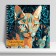 Sketchpad 195x195 40 sheets on the crest "Orange Cat", covered Cardboard, glossy lamination, block 120g/m2