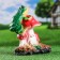 Garden figure "Frog on fly agaric" Malaya 27cm