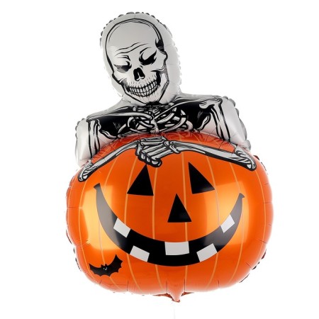 Foil ball 34 "Pumpkin skeleton"-1