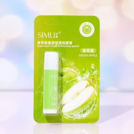 Hygienic lipstick, with green apple extract