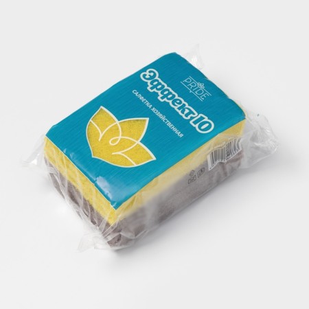 Set of sponges - Domestic napkins "Effect", 10 pcs, 13 × 9 cm, color mix-9