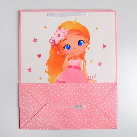 Gift Package Laminated, Packaging, "Cute Princess", XL 49 x 40 x 19 cm-2