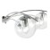 Ceiling EVOLUCE lamp. Sle102602-08. Ratella. 8x40 watts, E14, 90x90x23 cm, chromium color