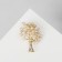 Brooch "Frinted" with pearls, the color is white in gold