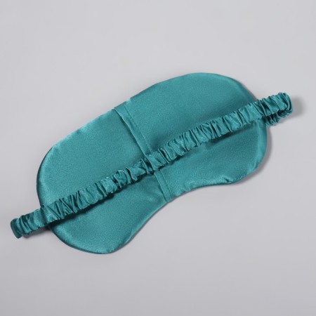 Sleel Mask for sleeping, 19 × 10 cm, elastic band is single, emerald color-2