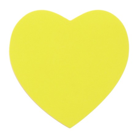 Block with a sticky edge "Heart" 50 sheets, fluorescent 5 colors-4