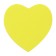 Block with a sticky edge "Heart" 50 sheets, fluorescent 5 colors