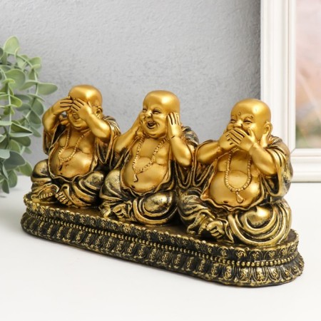 Polystone souvenir "Three Wheels on the stand" 12x26x8 cm-3