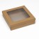 The box is folding, the lid is, with a window, craft, 30 x 30 x 8 cm