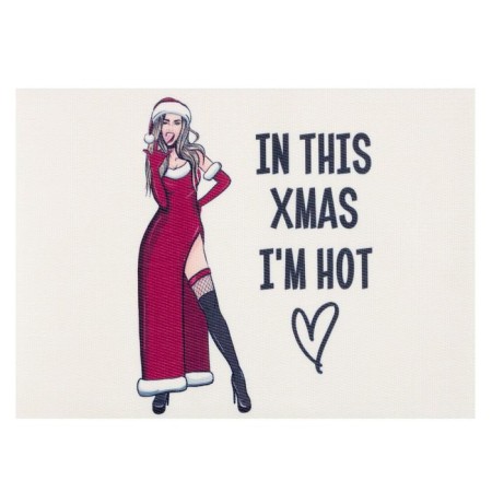 New Year's napkin on the table I am Hot PVC, 40x29 cm-1
