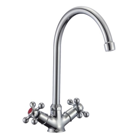 Eleanti Elt5011 kitchen mixer, two -wound, with flexible eyeliner, chromium color