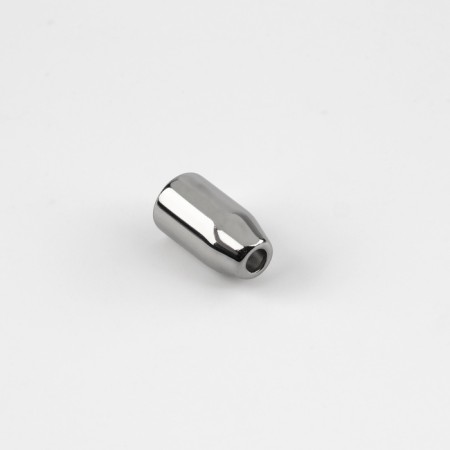 Tip for a cord, d = 3 mm, 14 × 7 mm, 10 pcs, silver color-2