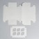 Packaging for 6 cupcakes without a window, white 25 x 17 x 10 cm