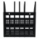 Capital, vertical, line, 4 compartments, black
