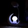Table lamp "Astronaut on the Moon" LED 3W USB AKB White 13x5x26 cm Risalux
