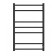 Electric towel "Dvin" L NEO, 800x500 mm, dimmer, black matte