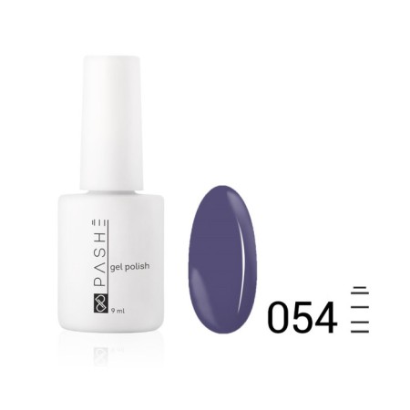 Color gel polish Pashe, No. 054 Twilight purple, 9 ml