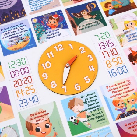 Board game "Learn Time" + Electronic time-4