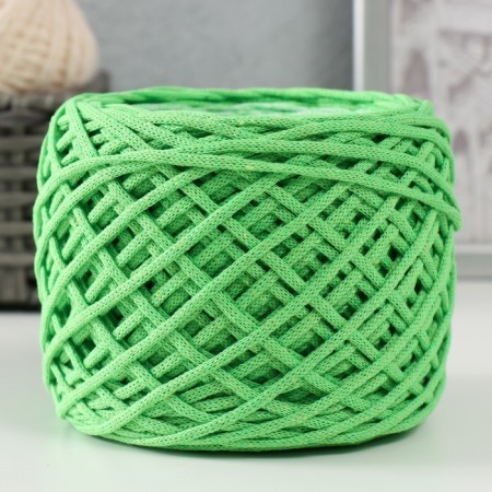 Cotton cord 3 mm 220m/240 ± 5 g gradient "Summer" (lime/white)-1