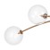 Suspension lamp Maytoni Mod172PL-06BS, 6XG4, 20W, 130x340.7 cm, brass color