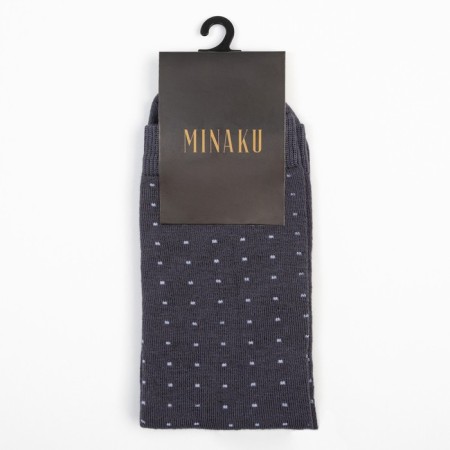 Men's socks minku "white points", color graphite, size 42-43 (29 cm)-2