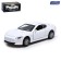 Metal machine "coupes", inertia, light and sound, 1:32, doors open, white color