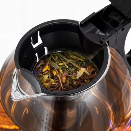 Tea kit KitFort KT-6638, Metal, 1.8/1.2 L, 1500 W, black-silver-4