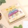 Candles for the cake "Happy Birthday!", Blue gradient, purple, pink