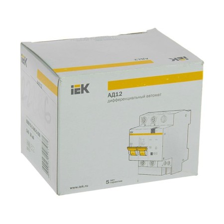 Differential machine IEK, 2P, 3.5 mod., C 40 A, 30 mA, type AC, 4.5 KA, AD-12-4