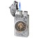 Gas lighter with a clock "Wolf", piezo, flame adjustment, 7.8 x 3.7 x 1.2 cm