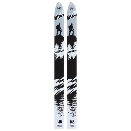 Wood-plastic skis "forest", 145 cm, with a notch-4
