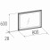 Hinged mirror Aurelio 59, 800 × 600 mm, color Anthracite / Blackwood satin