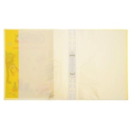 Folder-portfolio for a preschooler "Kalyak-Malyak" A4, 20 files, plastic, 2 rings, yellow-1