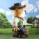 Garden figure "Sheriff" 52x40x67cm