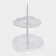 Ovalno-Ovalnaya Farrier “Vivien”, 2 tiers, 25.5 × 17.5/30 × 21.5 cm, white color