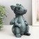 Figure "Dragon" 18x10x10 cm, dark green
