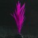 Silicone aquarium plant, luminous in the dark, 7 x 12.5 cm, purple