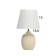Table lamp "Weaving" 1x40W E14 beige 19.5x19.5x35.5cm