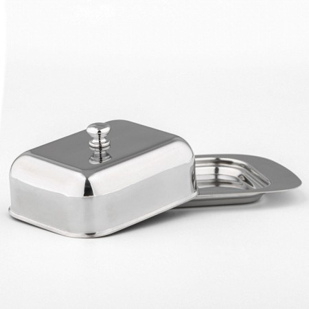 Stainless steel oil, 19 × 12 × 7 cm, silver color-1